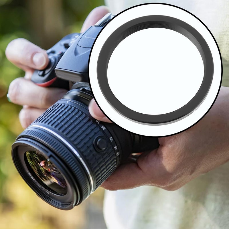 Briny River 39mm to 37mm Step-Down Filter Adapter Ring Metal Threaded Lens Converter for Filters and Accessories - Image 3